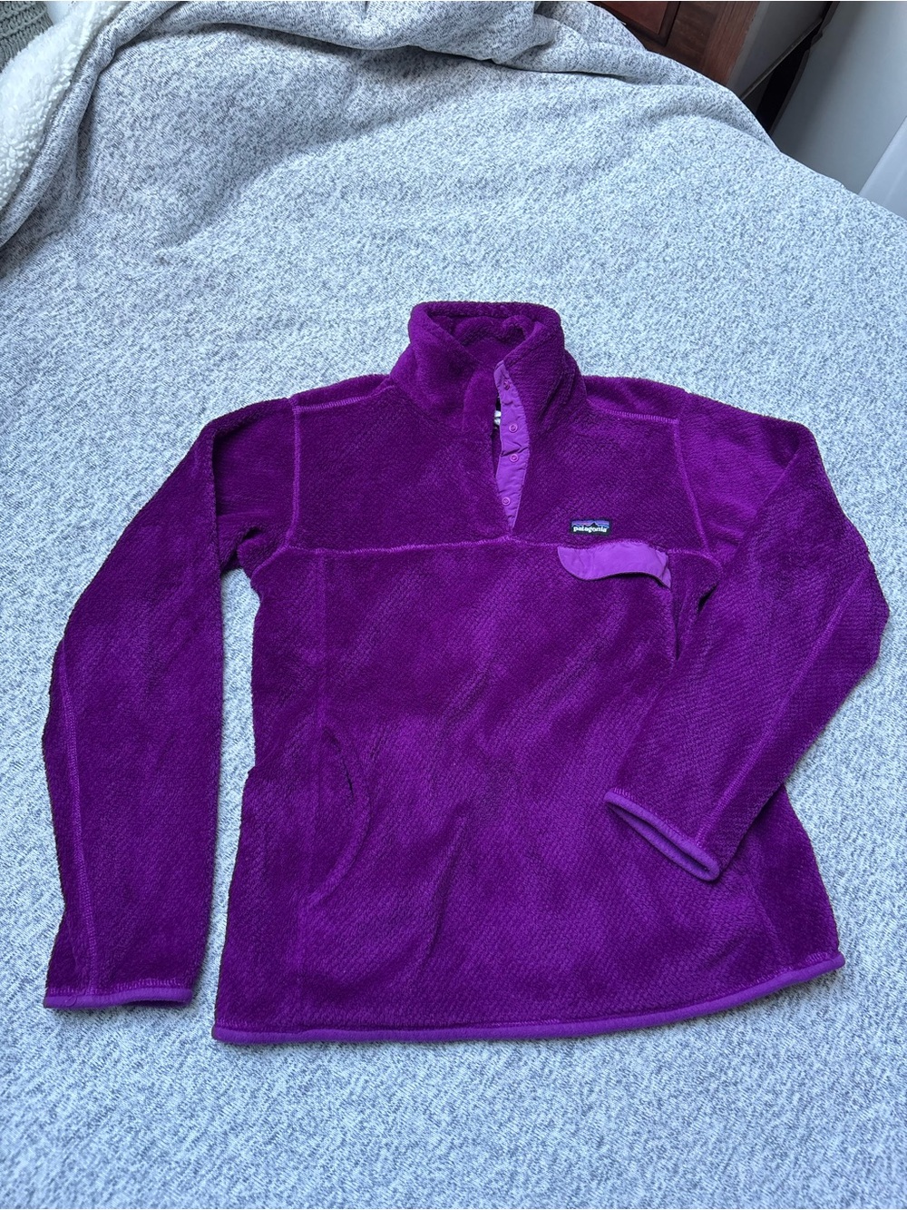 Patagonia Purple Pullover Fleece Hoodie